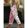 thumbnail image 1 of Women'S Plus Size Floral Print Knit Pants - Casual Straight Leg, 1 of 6
