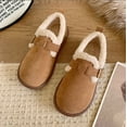 thumbnail image 1 of Women'S Plush Round Toe Slip on Orthopedic Shoes,Warm Fuzzy Lined Casual Soft Sole Shoes,Warm Cotton Shoes,Fashion Warm Anti Slip Flats Ankle Boot, 1 of 8