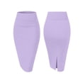 thumbnail image 1 of Women'S Premium High Waist Nylon Ponte Stretch Office Pencil Skirt XXL, 1 of 9