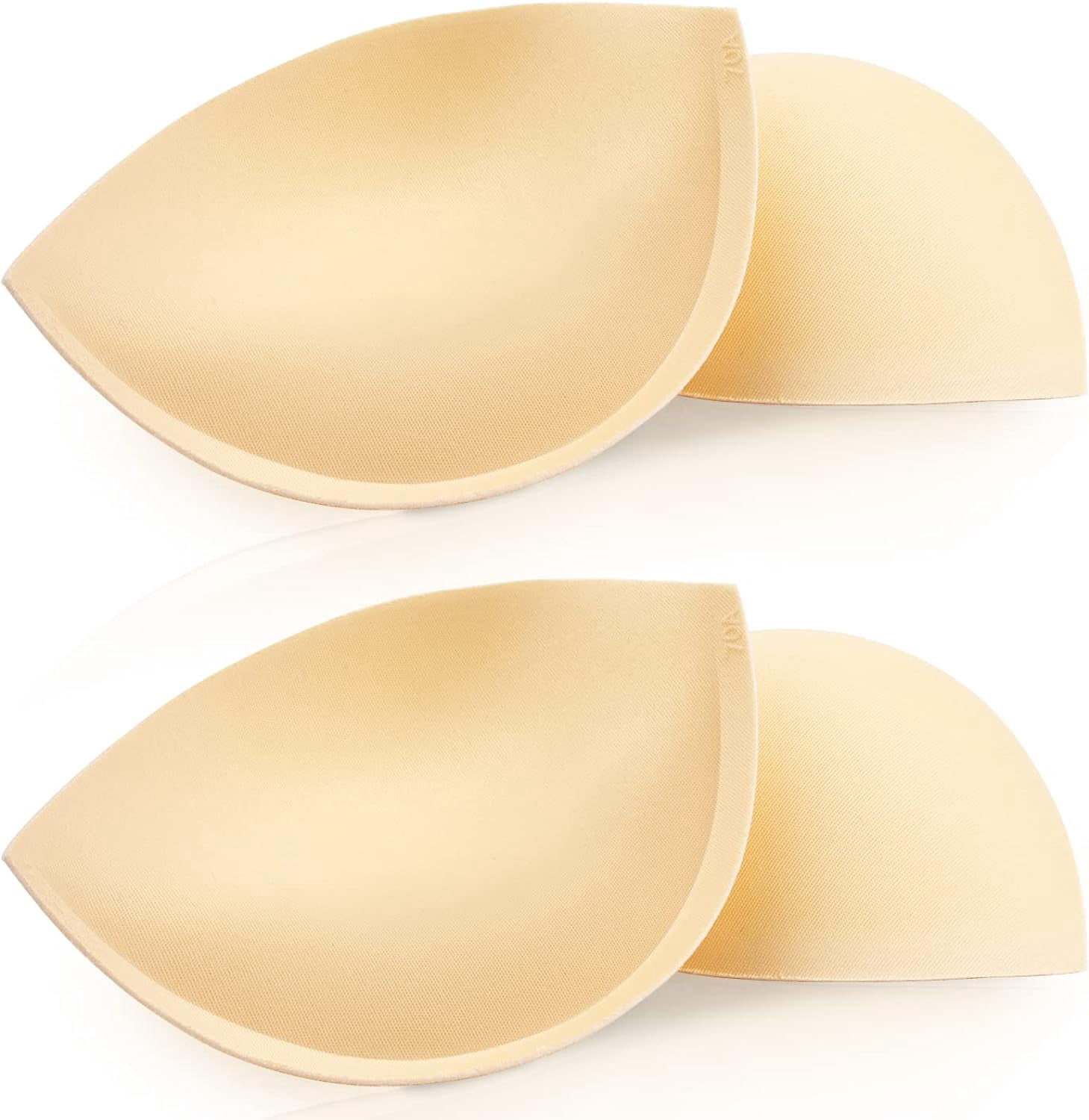 Nimiah BH-pads Inserts Breast Enhancers - 2 paar push-up badpak pads vergroot met 1-2 cupmaten, zwart, C