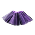 thumbnail image 1 of Women'S Rainbow Layered Tulle Tutu Skirt - Neon Ruffle Trim, Fluffy Elastic Waist Ballet Dance Costume For 80s Party, Birthday, Jazz, And Stage Performance, 1 of 2