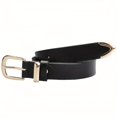 thumbnail image 1 of Women'S Red Genuine Leather Belt with Golden Buckle - Stylish Vintage Casual Accessory for Jeans, Casual Attire, Casual Attire | Vintage Style Belt | Durable Leather Belt, Leather Belt, 1 of 9