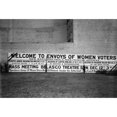 thumbnail image 1 of Women'S Rights Rally 1915. Na Sign Welcoming Attendees To A Suffrage Rally In Washington D.C. December 1915. Print by, 1 of 3