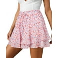 thumbnail image 1 of Women'S Ruffled Skirt Light Pink S, 1 of 6