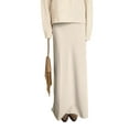thumbnail image 1 of Women'S Satin High Waisted Maxi Skirts Hidden Zip A Line Long Skirt Beige L, 1 of 5