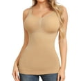 thumbnail image 1 of Women'S Seamless Shapewear Tank Top Compression Undershirt With Built-In Bra For Intimate Underwear, 1 of 6