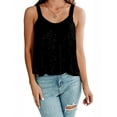 thumbnail image 1 of Women'S Sequin Tank Top Sleeveless Camisole Vest Tank Tops Shining Shirts Black L, 1 of 7