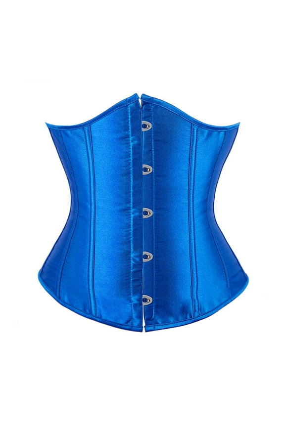 Women'S Shaping Satin Vintage Underbust Waist Training Corset Bustier Shapewear