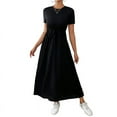thumbnail image 1 of Women'S Short Sleeve Maxi Dresses Casual Long Dress with Pockets, 1 of 6