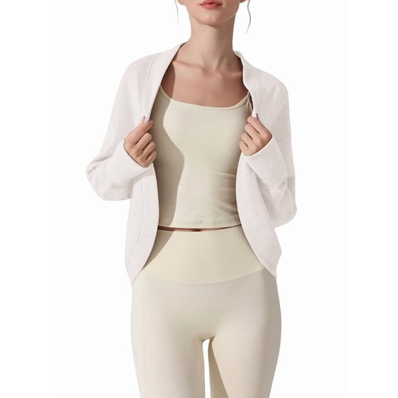 Women'S Shrug Spring Fashion Cropped Cardigan Cream S