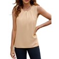 thumbnail image 1 of Women'S Silk Satin Tank Top Summer Business Casual Outfit 2025 Sleeveless Work Dressy Shirt Khaki XXL, 1 of 7