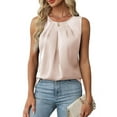 thumbnail image 1 of Women'S Silk Satin Tank Top Summer Business Casual Outfit 2025 Sleeveless Work Dressy Shirt M, 1 of 7