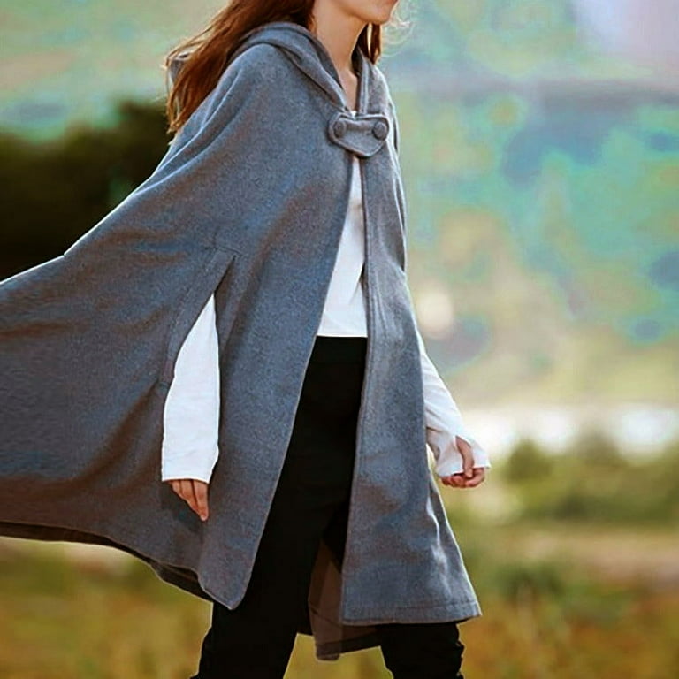 Women's hooded wool cloak hotsell