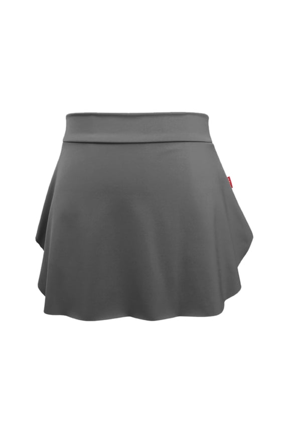 Women'S Skirt Women Pull On Ballet Skirt Elastic Dance Skirt Mini Skirt For Skating Gymnastis Grey S