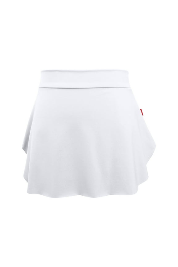 Women'S Skirt Women Pull On Ballet Skirt Elastic Dance Skirt Mini Skirt For Skating Gymnastis White M