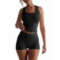 thumbnail image 1 of Women'S Slim Fit Sports Shorts Set Sleeveless Top and Shorts, 1 of 6