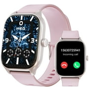 Women'S Smartwatch, 2.01-Inch High-Definition Full Touch Screen, With Making And Answering Calls, Ip68 Waterproof Smartwatch, Suitable For Android Ios Phones. Pink