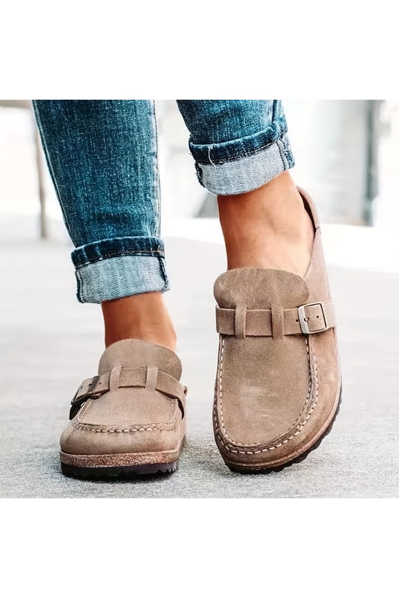 Women'S Solid Color Casual Shoes, Lace Up Lightweight Soft Sole Walking Comfort Shoes, Half Slip On Breathable Shoes