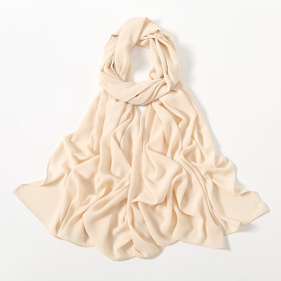 Women'S Solid Color Long Headscarf/Scarf, Silky Fabric, A Thoughtful Gift For Friends