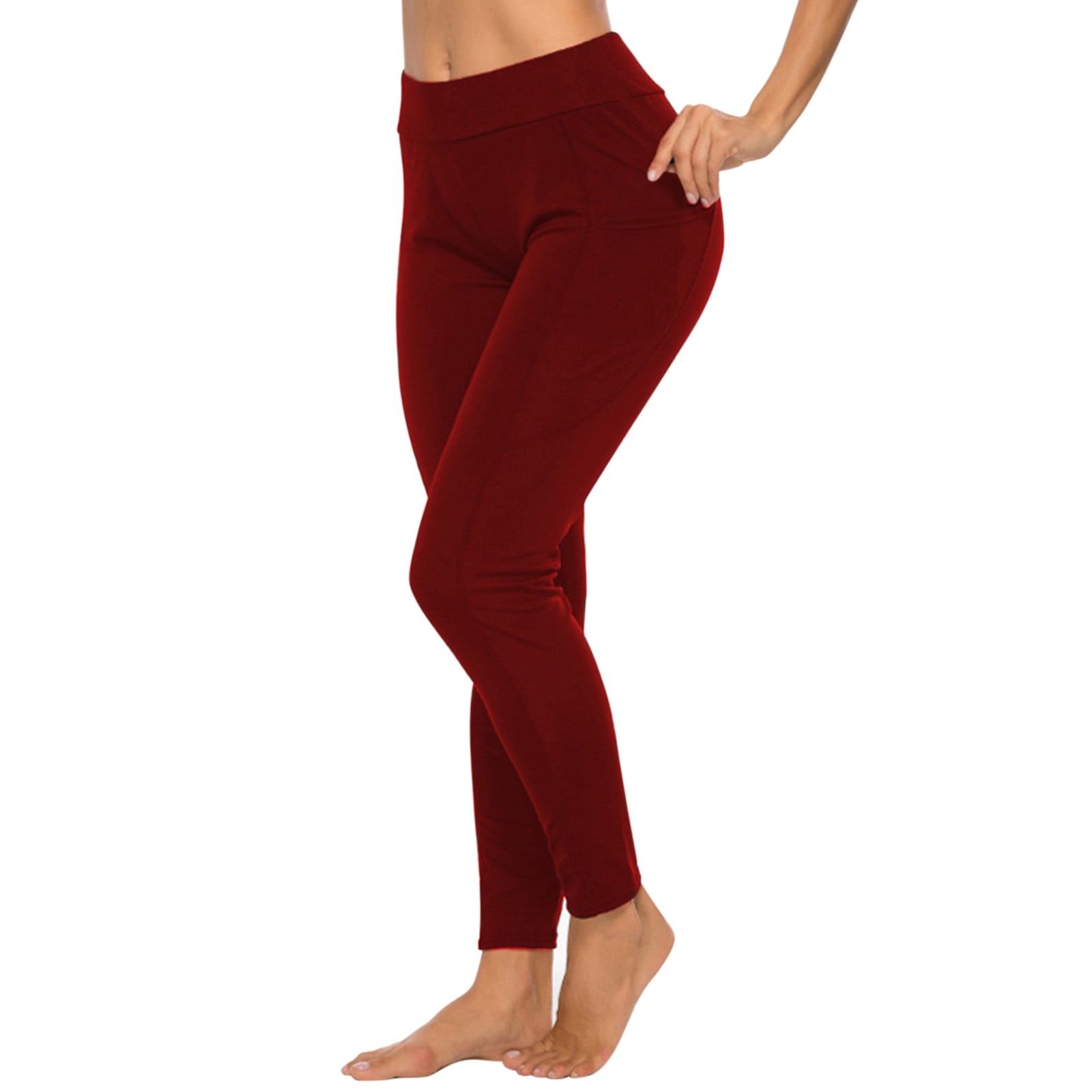 Women'S Solid Color Training Running Sports Pants Bottoming Pants