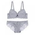 thumbnail image 1 of Women'S Solid Lace Push Up Bra Set, 1 of 4
