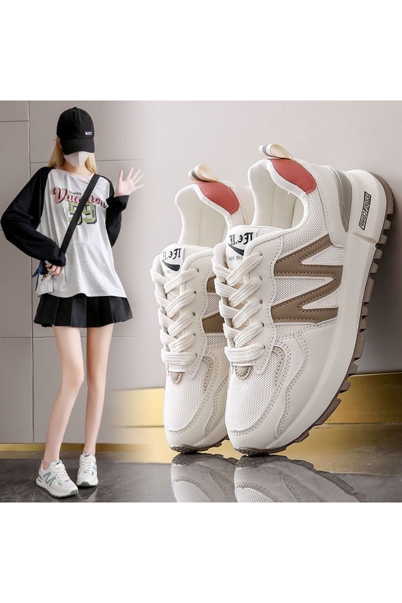 Women'S Sports Shoes Designed for Spring And Autumn, Featuring a New Mesh Casual Style with Thick Soles That Enhance The Appearance of Small Feet., Women Shoes, Sneakers