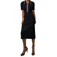 thumbnail image 1 of Women'S Spring Ribbed Maxi Dress Summer V Neck Button Short Sleeve Slim Fit Bodycon Knit Sweater Dresses Black One size, 1 of 7