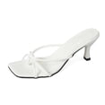 thumbnail image 1 of Women's Square Toe Strappy Thong Heeled Sandals - Comfortable -On Dress & Beach Sandals, 1 of 6