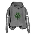 thumbnail image 1 of Women'S St. Patrick'S Day Shamrock Print Hoodie Shenanigans Coordinator Sweatshirt, 1 of 3