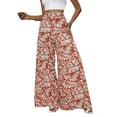 thumbnail image 1 of Women'S Stretchy Wide Leg Palazzo Lounge Pants Casual Comfy Middle Waist Palazzo Pants Color 6 L, 1 of 5