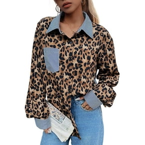 Leopard Cheetah Button Down Shirt