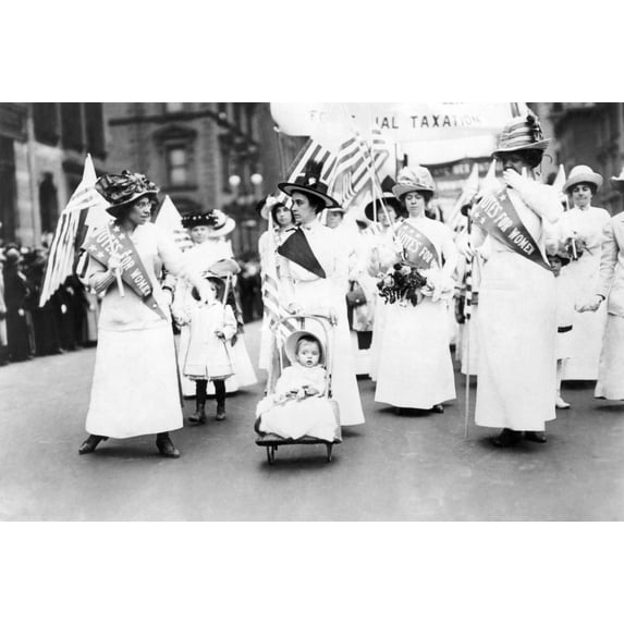 Women'S Suffrage 1912. Nan American Women'S Suffrage Parade In New York City 6 May 1912. Poster Print by