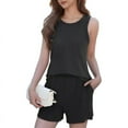 thumbnail image 1 of Women'S Summer 2 Piece Outfits Shorts Sets Matching Set Loungewear, 1 of 8