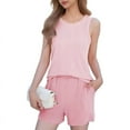 thumbnail image 1 of Women'S Summer 2 Piece Outfits Shorts Sets Matching Set Loungewear, 1 of 8