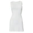 thumbnail image 1 of Women'S Summer A-Line Sleeveless Boat Neck Mini Dress Club Party Little Short Dresses White S, 1 of 8