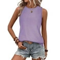 thumbnail image 1 of Women'S Summer Casual Crewneck Cap Sleeve Shirts  XL, 1 of 5