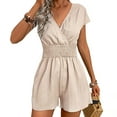 thumbnail image 1 of Women'S Summer Dressy Casual Short Sleeve Cute Rompers Flowy Dress  M, 1 of 7
