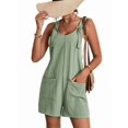 thumbnail image 1 of Women'S Summer Fashionable Short Jumpsuits, Casual Sleeveless Jumpsuits with Pockets Green Gray XXL, 1 of 7