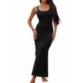 thumbnail image 1 of Women'S Summer Long Dress Casual Slip Slim Sleeveless Bodycon Maxi Dresses Black XXL, 1 of 7
