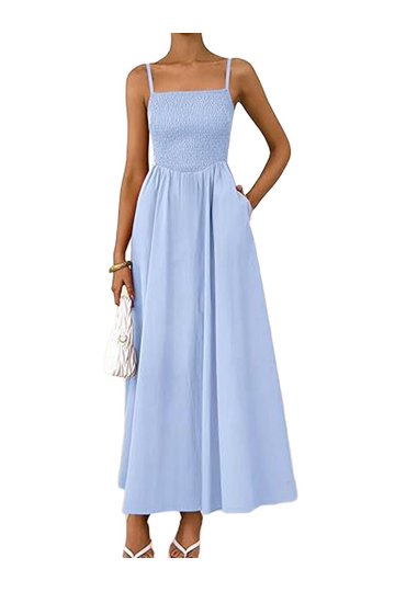 Light Blue Maxi Dress Long