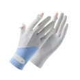 thumbnail image 1 of Women'S Sun Protection Driving Gloves | Uv Blocking Full Finger Gloves | Thin Breathable Fabric with Touchscreen Function & Non-Slip Grip for Cycling, Running, Outdoor Activities, 1 of 5