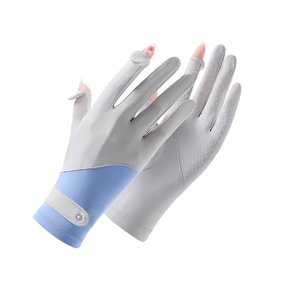 Women'S Sun Protection Driving Gloves | Uv Blocking Full Finger Gloves | Thin Breathable Fabric with Touchscreen Function & Non-Slip Grip for Cycling, Running, Outdoor Activities