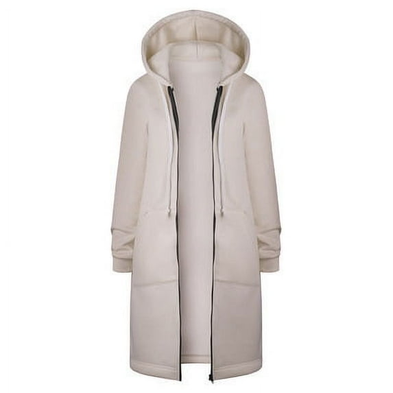 Women'S Sweater Hooded Thickened Velvet Medium-Length Loose Fashion Versatile Tops Yangqi Coat Autumn And Winter