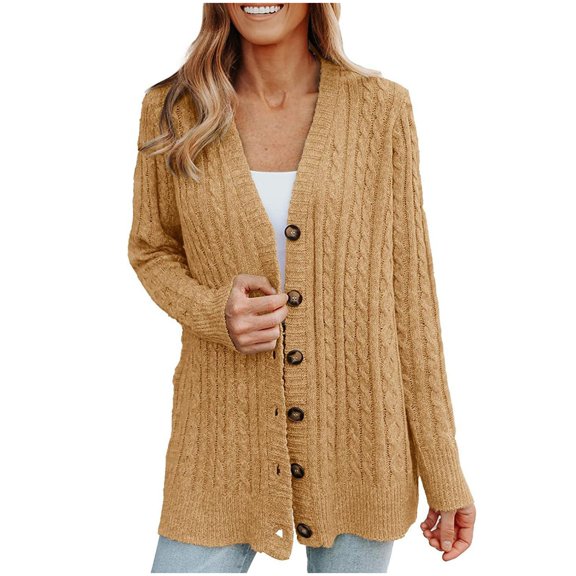Women'S Sweaters, Cardigan Sweaters for Women, Open Front Knit Coat, Oversize Winter Dress for Outdoor