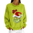 thumbnail image 1 of Women'S Sweaters Christmas Sweater Women 2025 Fall Winter Funny Cute Plus Size Merry Xmas Printed Green Sweatshirt Holiday Clothes 12-Red L, 1 of 5