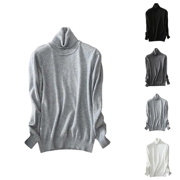 Women'S Sweaters, Turtleneck Sweaters for Women, Knit Pullover Design, Comfort Top for Everyday