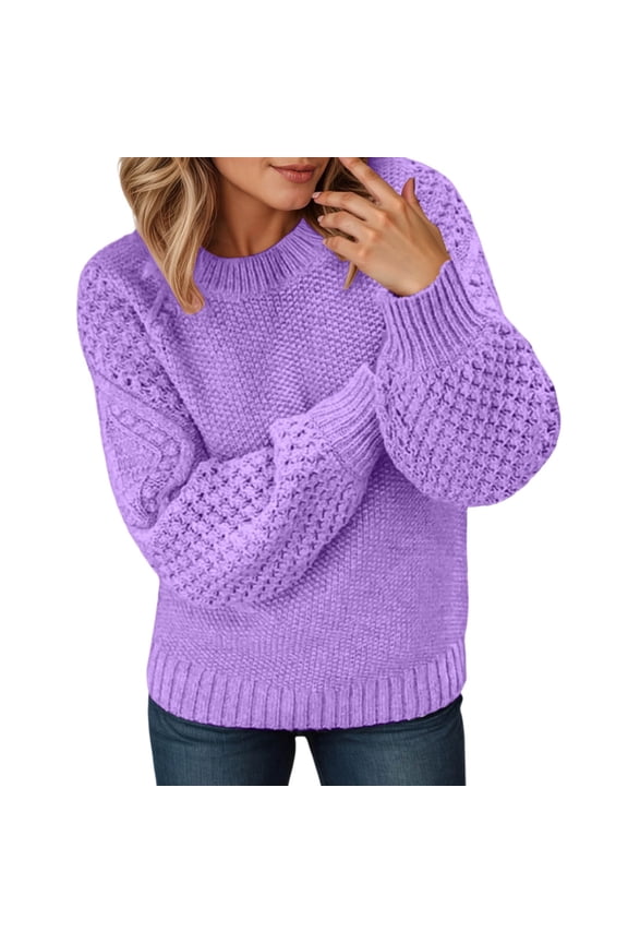 Women'S Sweaters Women'S Pullover Sweaters Long Sleeve Crew Neck Lightweight Sweaters Womens Fall Sweater Women'S Fall Clothes