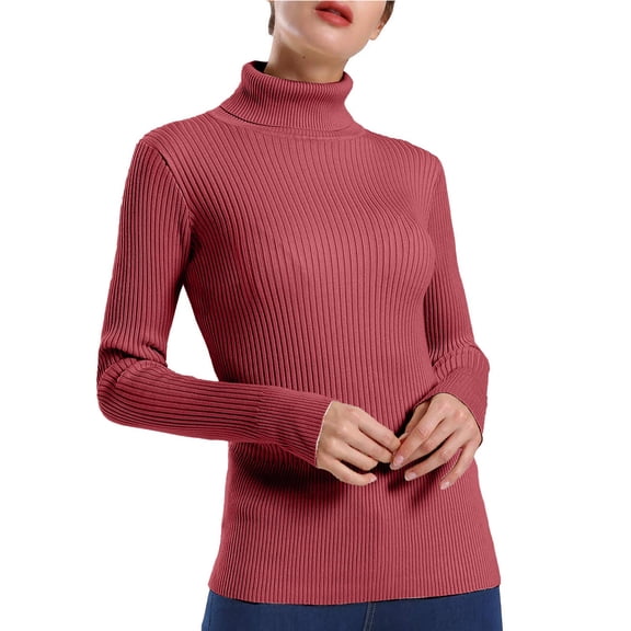 Women'S Sweaters Women'S Pullover Sweaters Long Sleeve Turtleneck Light Sweaters for Women Fall Womens Fall Sweater Womens Tops Trendy