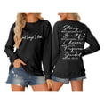 thumbnail image 1 of Women’S Sweatshirt Long Sleeve Sweatshirt Pullover Sweatshirts for Women Black Crewneck Sweatshirt Women Fall Clothes Women Sweatshirt Women Trendy, 1 of 4