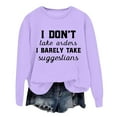 thumbnail image 1 of Women'S Sweatshirt Long Sleeve Sweatshirt Pullovers for Women Purple Cute Crewneck Sweatshirt Fall Clothes Streetwear Clothes, 1 of 3